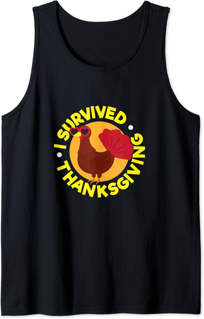 Funny Thanksgiving Turkey Day Family Graphic Tank Top Clothing